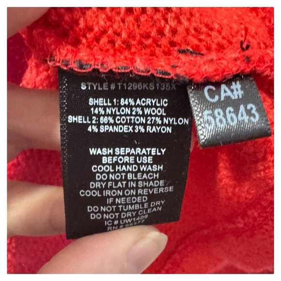 SANCTUARY WOMEN'S wool/LACE YOKE FUZZY SWEATER‎ size small - Picture 2 of 4